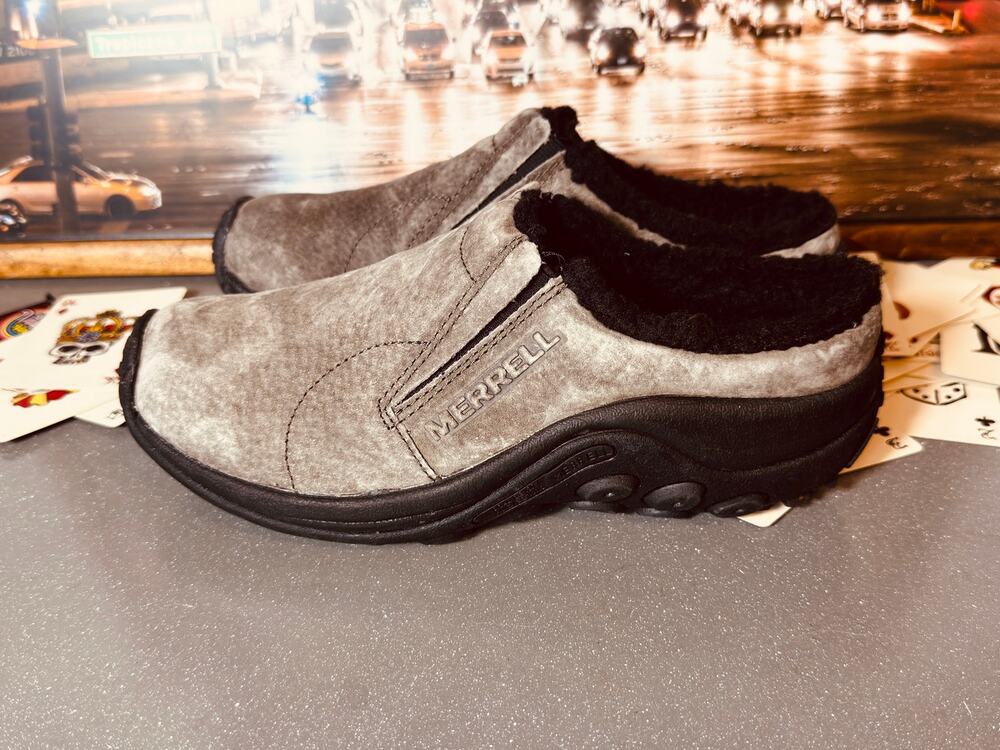Merrell Encore Ice Winter Clogs Women’s Sz 7 Suede Fleece Lined Slip On Shoes